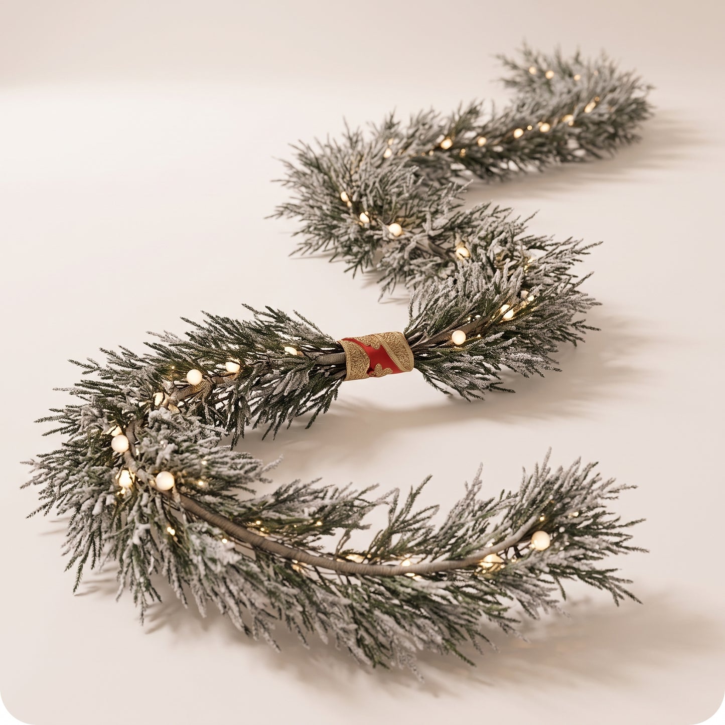 Gurinalda snowy norfolk con luz led