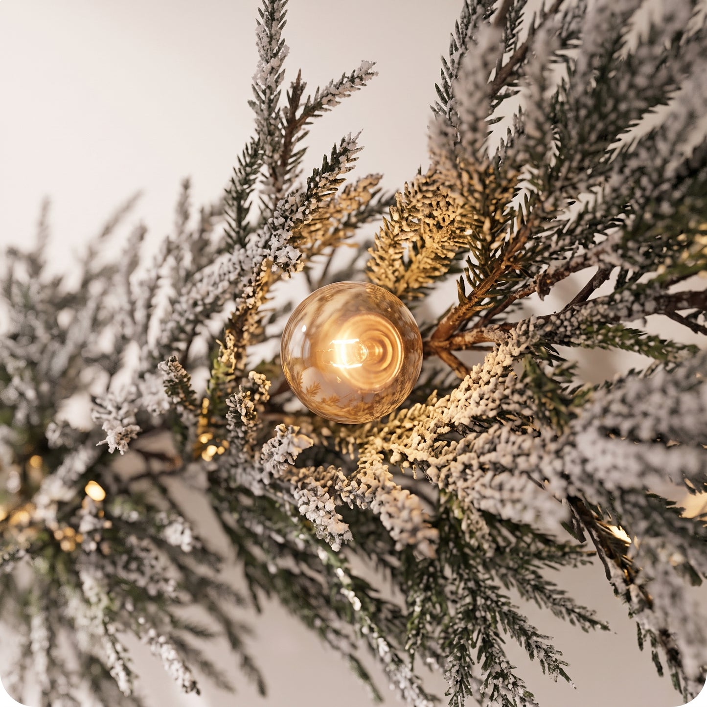 Gurinalda snowy norfolk con luz led
