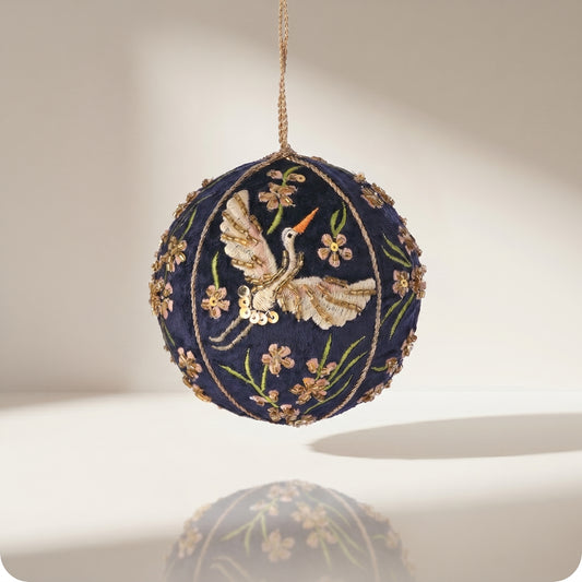 Esfera de cuentas bordada bola floral