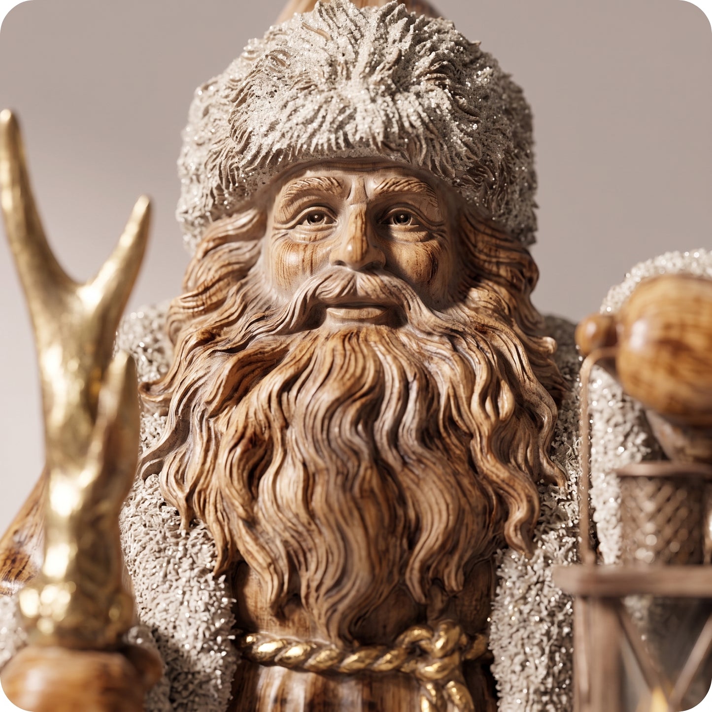 Santa antler staff de resina