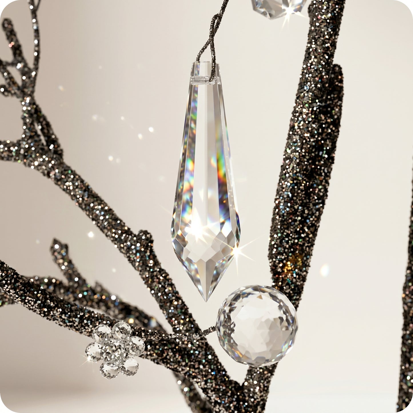 Vara de gotas de cristal acrílico