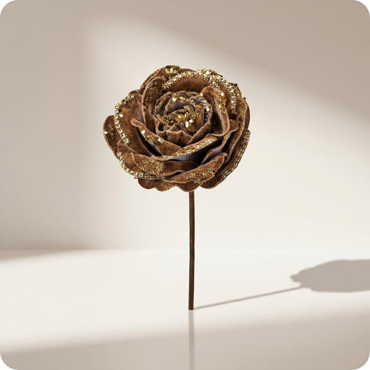 Tallo de rosa joya con brillo