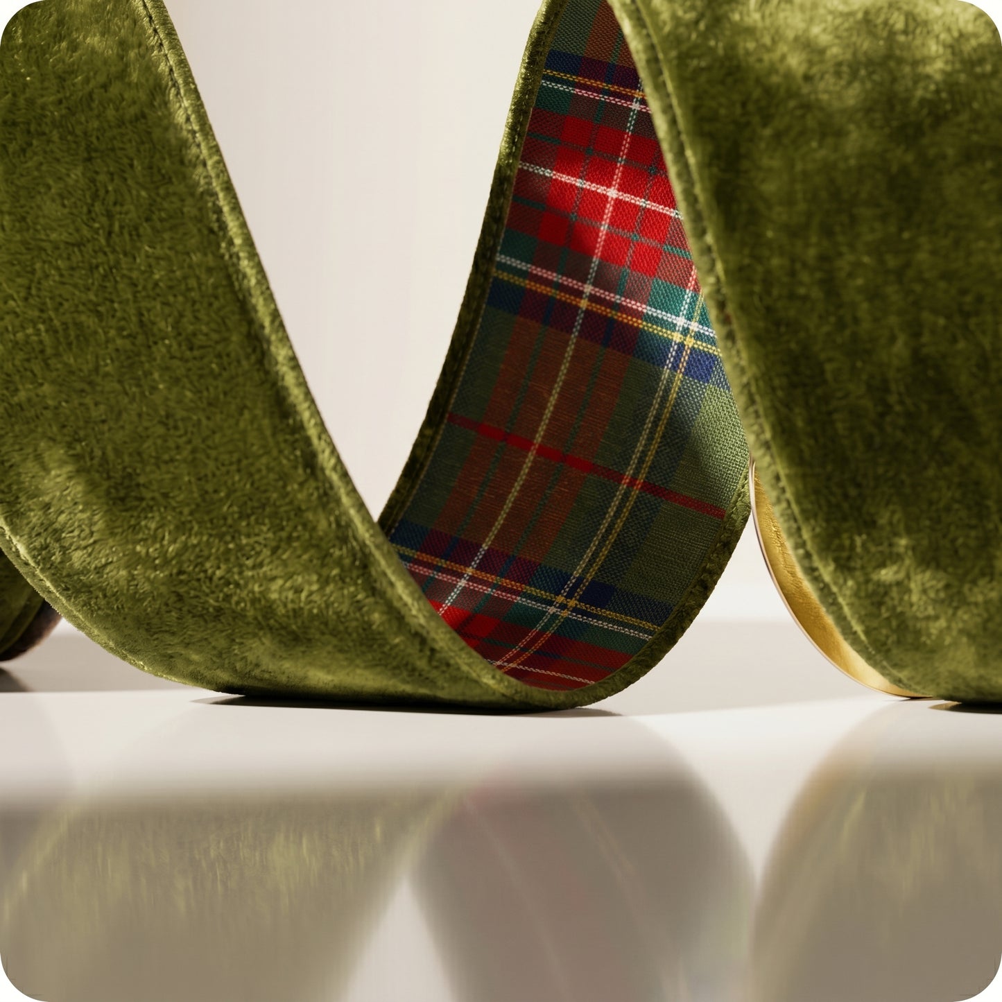 Cinta de cuadros verdes mckenzie