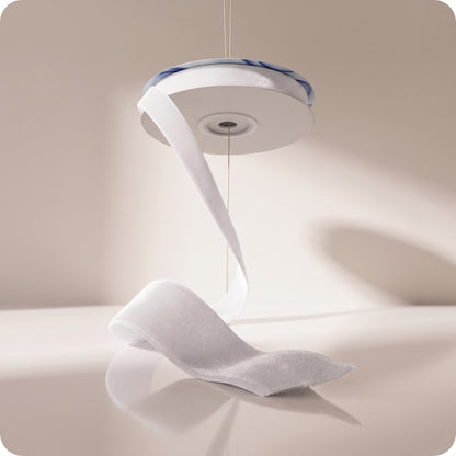 Liston de terciopelo blanco elegante liso delgado