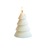 VELAS AROMATIZANTES ARBOL CON LUZ LED ON-OFF 6x12cm Beige 1U/U