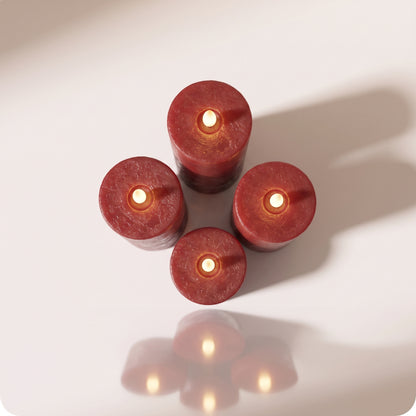 Vela aromatizantes rojas electricas