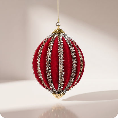 Encaje diamante terciopelo rojo orgánico oro