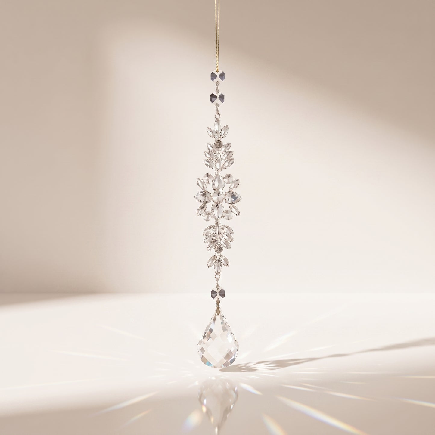 Ornamento de gota de cristal