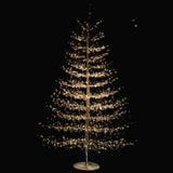Árbol 1940 luces blancas cálidas, adaptador UL IP44, base de resina, 5m cable 180cm Negro 1/U