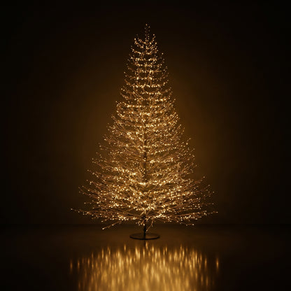 Árbol negro de puntos negro con luz calida 240 cm