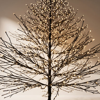 Árbol negro de puntos negro con luz calida 240 cm