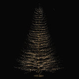 Árbol luces blancas cálidas 4060, adaptador UL IP44, base de resina. 5m cable 240cm Negro 1U/U