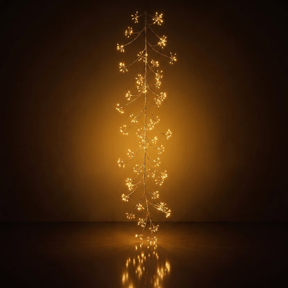 Guia blanca con luz calida y micropuntos